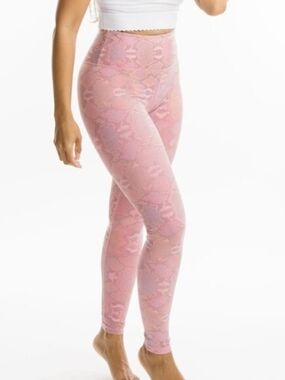 NWT ZYIA Pink Mojave Light n Tight Hi-Rise Leggings Size 4
